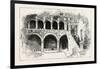 The Queen Visiting the Bargello Palace, Florence Italy, 1888-null-Framed Giclee Print