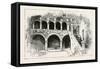 The Queen Visiting the Bargello Palace, Florence Italy, 1888-null-Framed Stretched Canvas