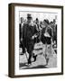 The Queen Wearing a Summer Dress, with Hat of Emerald Green and a Matching Short Coat-null-Framed Photographic Print