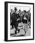 The Queen Wearing a Summer Dress, with Hat of Emerald Green and a Matching Short Coat-null-Framed Photographic Print