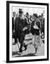 The Queen Wearing a Summer Dress, with Hat of Emerald Green and a Matching Short Coat-null-Framed Photographic Print