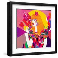 The Queen-Diela Maharanie-Framed Art Print