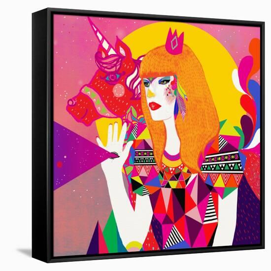 The Queen-Diela Maharanie-Framed Stretched Canvas