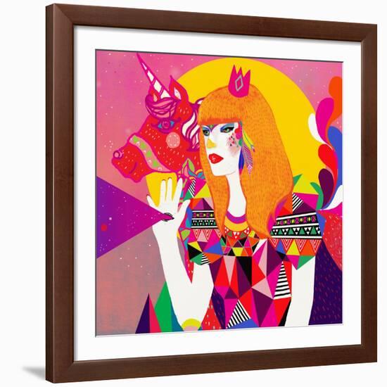 The Queen-Diela Maharanie-Framed Art Print