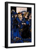 "The Queens of Sheba, Meath and Connaught" Illustration by Harry Clarke from 'Queens' by J.M. Synge-Harry Clarke-Framed Giclee Print