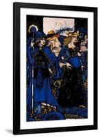 "The Queens of Sheba, Meath and Connaught" Illustration by Harry Clarke from 'Queens' by J.M. Synge-Harry Clarke-Framed Giclee Print