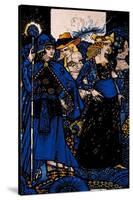 "The Queens of Sheba, Meath and Connaught" Illustration by Harry Clarke from 'Queens' by J.M. Synge-Harry Clarke-Stretched Canvas