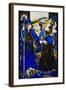 The Queens of Sheba, Meath and Connaught'. 'Queens', Nine Glass Panels Acided, Stained and…-Harry Clarke-Framed Giclee Print