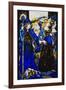 The Queens of Sheba, Meath and Connaught'. 'Queens', Nine Glass Panels Acided, Stained and…-Harry Clarke-Framed Giclee Print