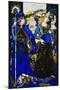 The Queens of Sheba, Meath and Connaught'. 'Queens', Nine Glass Panels Acided, Stained and…-Harry Clarke-Mounted Giclee Print