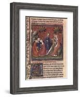 The Quest For the Holy Grail and Arthurs Death, Part of the Manuscript Lancelot of the Lake-null-Framed Giclee Print