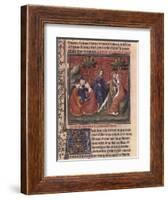 The Quest For the Holy Grail and Arthurs Death, Part of the Manuscript Lancelot of the Lake-null-Framed Giclee Print