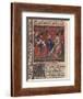 The Quest For the Holy Grail and Arthurs Death, Part of the Manuscript Lancelot of the Lake-null-Framed Giclee Print