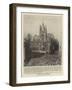 The Question of Women's Degrees at Cambridge, before the Poll at the Corner of Trinity Street-null-Framed Giclee Print