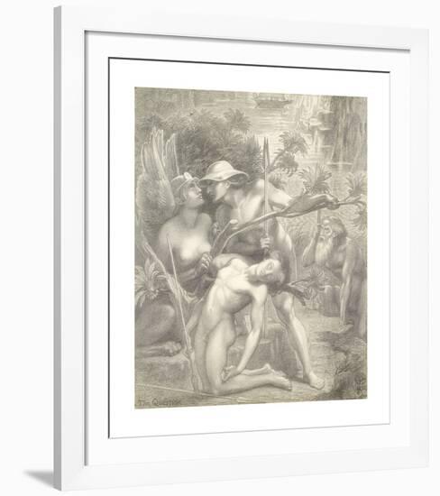 The Question, The Sphinx-Dante Gabriel Rossetti-Framed Premium Giclee Print