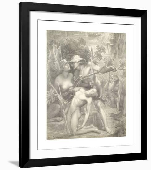 The Question, The Sphinx-Dante Gabriel Rossetti-Framed Premium Giclee Print