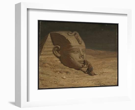 The Questioner of the Sphinx (Oil on Canvas)-Elihu Vedder-Framed Giclee Print