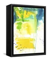 The Quiet Fight - Watercolor Abstract-Jennifer McCully-Framed Stretched Canvas
