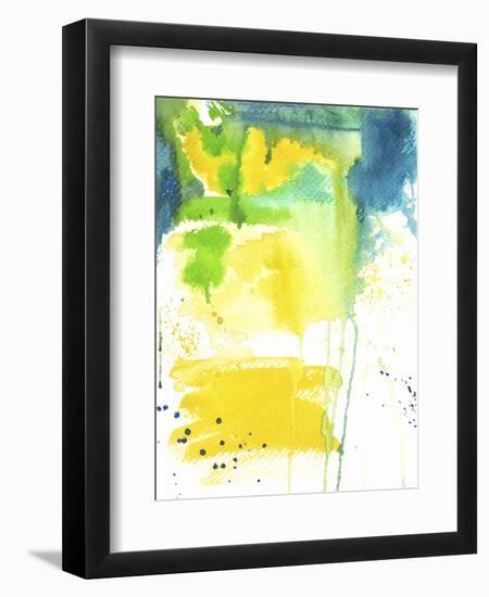 The Quiet Fight - Watercolor Abstract-Jennifer McCully-Framed Giclee Print