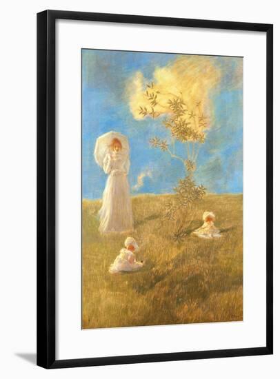 The Quiet, Gaetano Previati-null-Framed Giclee Print