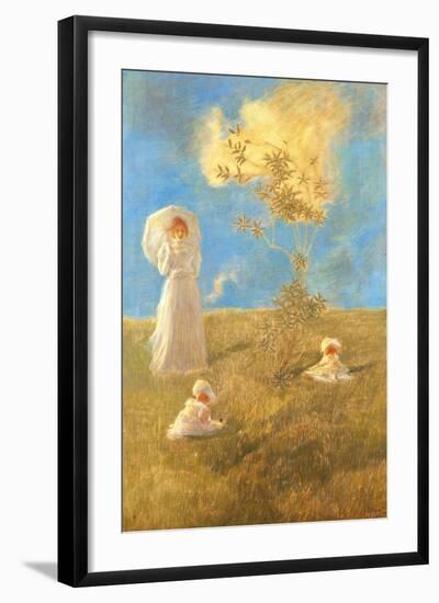 The Quiet, Gaetano Previati-null-Framed Giclee Print