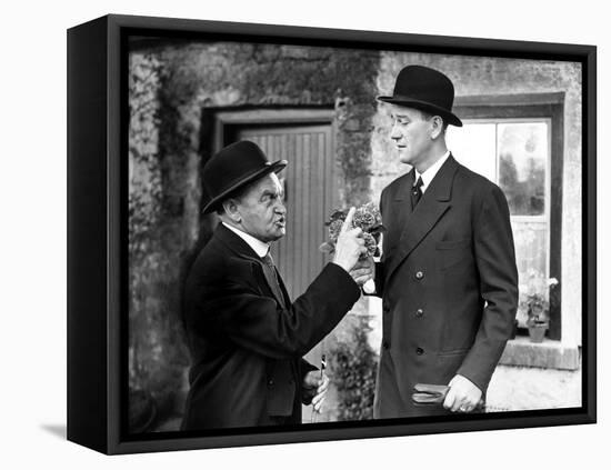 The Quiet Man, Barry Fitzgerald, John Wayne, 1952-null-Framed Stretched Canvas