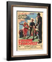 The Quiet Man, French Movie Poster, 1952-null-Framed Art Print