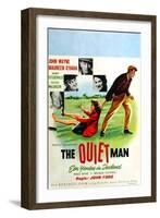 The Quiet Man, German Movie Poster, 1952-null-Framed Art Print