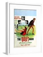 The Quiet Man, German Movie Poster, 1952-null-Framed Art Print