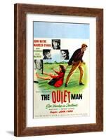 The Quiet Man, German Movie Poster, 1952-null-Framed Art Print