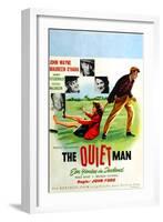 The Quiet Man, German Movie Poster, 1952-null-Framed Art Print