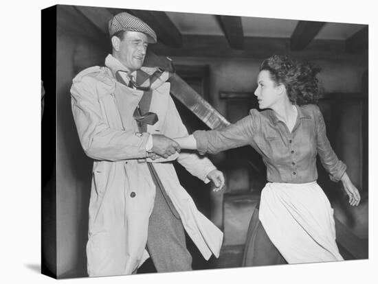 The Quiet Man, John Wayne, Maureen O'Hara, 1952-null-Stretched Canvas