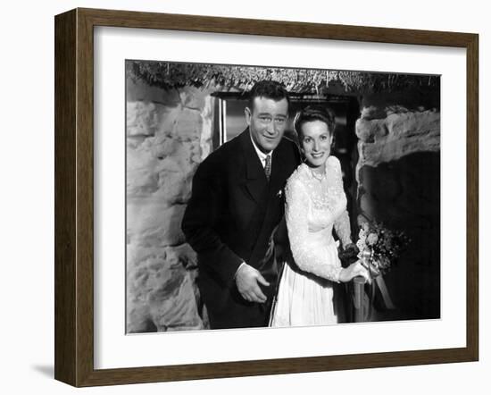 The Quiet Man, John Wayne, Maureen O'Hara, 1952-null-Framed Photo