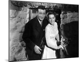 The Quiet Man, John Wayne, Maureen O'Hara, 1952-null-Mounted Photo