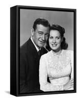 The Quiet Man, John Wayne, Maureen O'Hara, 1952-null-Framed Stretched Canvas