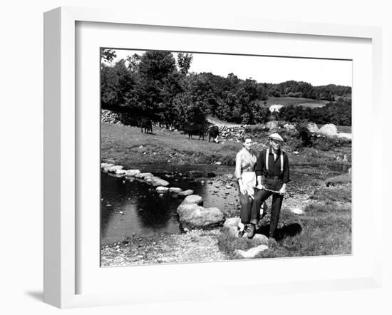 The Quiet Man, Maureen O'Hara, John Wayne, 1952-null-Framed Photo