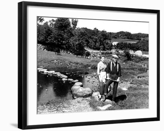 The Quiet Man, Maureen O'Hara, John Wayne, 1952-null-Framed Premium Photographic Print