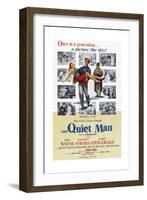 The Quiet Man, Maureen O'Hara, John Wayne, Barry Fitzgerald, 1952-null-Framed Art Print