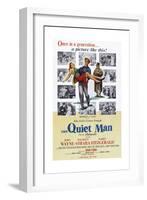 The Quiet Man, Maureen O'Hara, John Wayne, Barry Fitzgerald, 1952-null-Framed Art Print