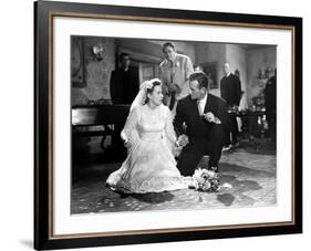 The Quiet Man, Maureen O'Hara, Victor McLaglen, John Wayne, Ward Bond, Barry Fitzgerald, 1952-null-Framed Photo