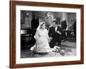 The Quiet Man, Maureen O'Hara, Victor McLaglen, John Wayne, Ward Bond, Barry Fitzgerald, 1952-null-Framed Photo