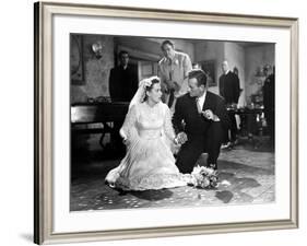 The Quiet Man, Maureen O'Hara, Victor McLaglen, John Wayne, Ward Bond, Barry Fitzgerald, 1952-null-Framed Photo