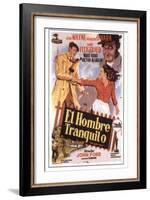 The Quiet Man, Spanish Movie Poster, 1952-null-Framed Art Print