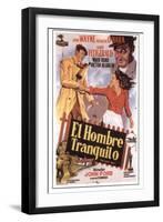 The Quiet Man, Spanish Movie Poster, 1952-null-Framed Art Print