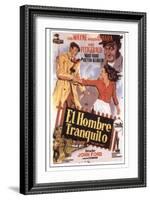 The Quiet Man, Spanish Movie Poster, 1952-null-Framed Art Print