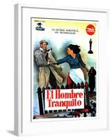 The Quiet Man, Spanish Movie Poster, 1952-null-Framed Art Print