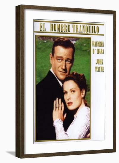 The Quiet Man, Spanish Movie Poster, 1952-null-Framed Art Print