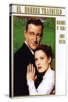 The Quiet Man, Spanish Movie Poster, 1952-null-Stretched Canvas