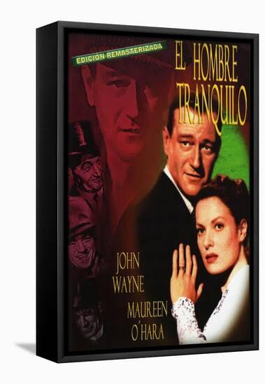 The Quiet Man, Spanish Movie Poster, 1952-null-Framed Stretched Canvas