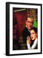 The Quiet Man, Spanish Movie Poster, 1952-null-Framed Art Print